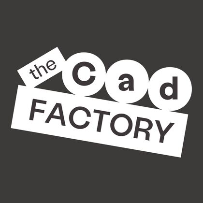 CAD Logo tile grey background