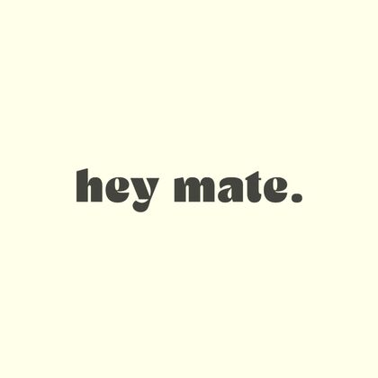 Hey Mate Logo lemon
